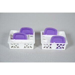 Barbie Dream House 2015 Replacement 2 Kitchen Dishwasher Dish Racks w/ Dishes